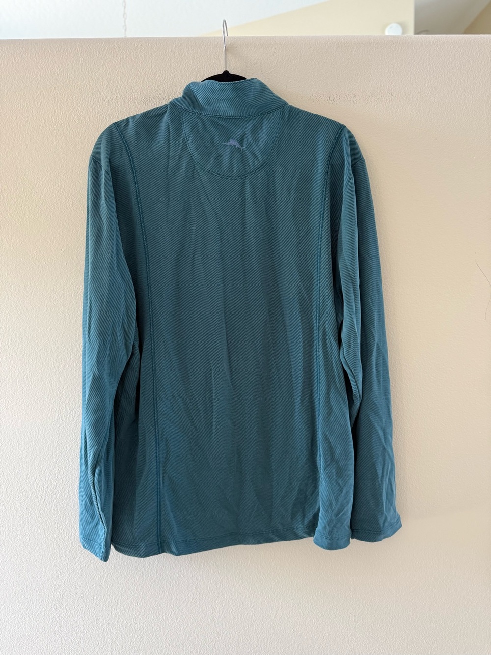 Tommy Bahama Men’s Teal Green Long-Sleeve Quarter-Zip Pullover NWT - Picture 5 of 7